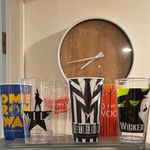 Broadway Musical Themed Cups with Removable Lids